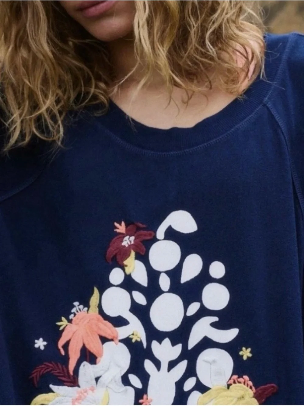 NWT Free People Spring Forward Logo Tunic